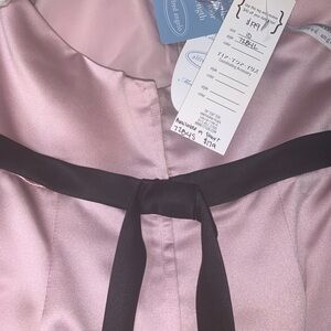 Alfred Angelo Pink Maxi Dress with Black Accents